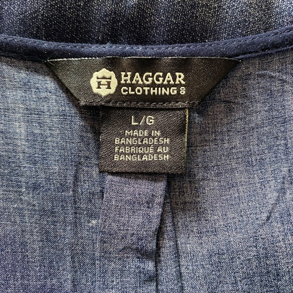 BUY 2 ITEMS & GET 1 FREE: Haggar Transitions Blouse Sz L - Picture 7 of 9